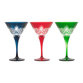 Regalia Colored Martini Glasses