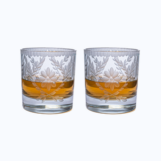 Sakura Dof Whiskey Glasses Set of 2