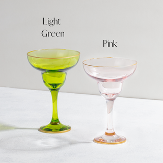Soho Colored Margarita Glasses