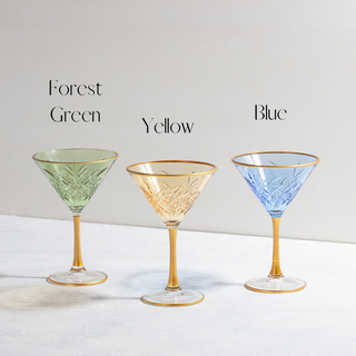 Vinique Colored Martini Glasses
