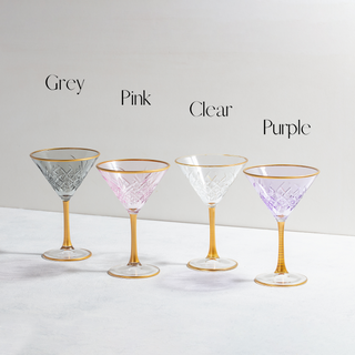 Vinique Colored Martini Glasses