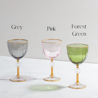 Eclat Colored Crystal Wine Glasses