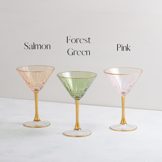 Vividora Colored Martini Glasses