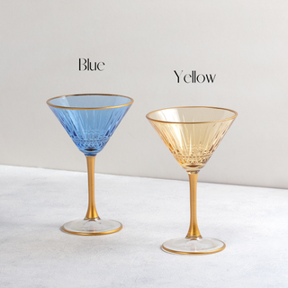Vividora Colored Martini Glasses