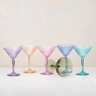 Vivi Colored Martini Glasses