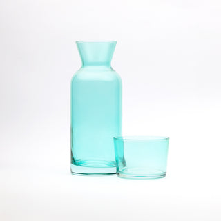 Sea Green Bedside Carafe and Glass Set